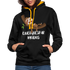 Faultier Müde Energiesparmodus Lustiger Kontrast-Hoodie - Schwarz/Gold