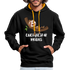 Faultier Müde Energiesparmodus Lustiger Kontrast-Hoodie - Schwarz/Gold