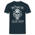 Wikinger Totenkopf Böser Alter Mann T-Shirt - Navy