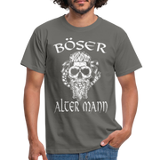 Wikinger Totenkopf Böser Alter Mann T-Shirt - Graphit