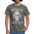 Wikinger Totenkopf Böser Alter Mann T-Shirt - Graphit