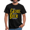 Bier Shirt - Ich gehe jetzt Bier trinken Lustiges T-Shirt - Schwarz