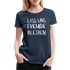 Lass uns fremde bleiben Sarkasmus - Lustiges Frauen Premium T-Shirt - Navy