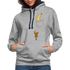 Lustiges Äffchen und Banane Hoodie - Grau meliert/Navy