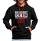 Du denkst ich bin klein lieb und nett - Böser Fehler Lustiger Kontrast-Hoodie - Schwarz/Rot