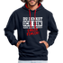 Du denkst ich bin klein lieb und nett - Böser Fehler Lustiger Kontrast-Hoodie - Navy/Rot