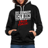 Du denkst ich bin klein lieb und nett - Böser Fehler Lustiger Kontrast-Hoodie - Schwarz/Grau meliert