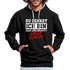 Du denkst ich bin klein lieb und nett - Böser Fehler Lustiger Kontrast-Hoodie - Schwarz/Grau meliert