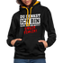 Du denkst ich bin klein lieb und nett - Böser Fehler Lustiger Kontrast-Hoodie - Schwarz/Gold