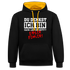 Du denkst ich bin klein lieb und nett - Böser Fehler Lustiger Kontrast-Hoodie - Schwarz/Gold