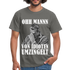 Werkstatt Mechaniker Shirt - Von Idioten umzingelt Lustiges T-Shirt - Graphit