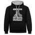 Werkstatt Mechaniker Hoodie- Von Idioten umzingelt Lustiger Kontrast-Hoodie - Schwarz/Grau meliert