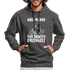 Werkstatt Mechaniker Hoodie- Von Idioten umzingelt Lustiger Kontrast-Hoodie - Anthrazit/Schwarz