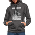 Werkstatt Mechaniker Hoodie- Von Idioten umzingelt Lustiger Kontrast-Hoodie - Anthrazit/Schwarz