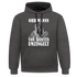 Werkstatt Mechaniker Hoodie- Von Idioten umzingelt Lustiger Kontrast-Hoodie - Anthrazit/Schwarz