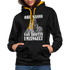 Werkstatt Mechaniker Hoodie- Von Idioten umzingelt Lustiger Kontrast-Hoodie - Schwarz/Gold