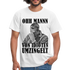 Werkstatt Mechaniker T-Shirt - Von Idioten umzingelt Lustiges T-Shirt - weiß