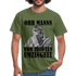 Werkstatt Mechaniker T-Shirt - Von Idioten umzingelt Lustiges T-Shirt - Militärgrün