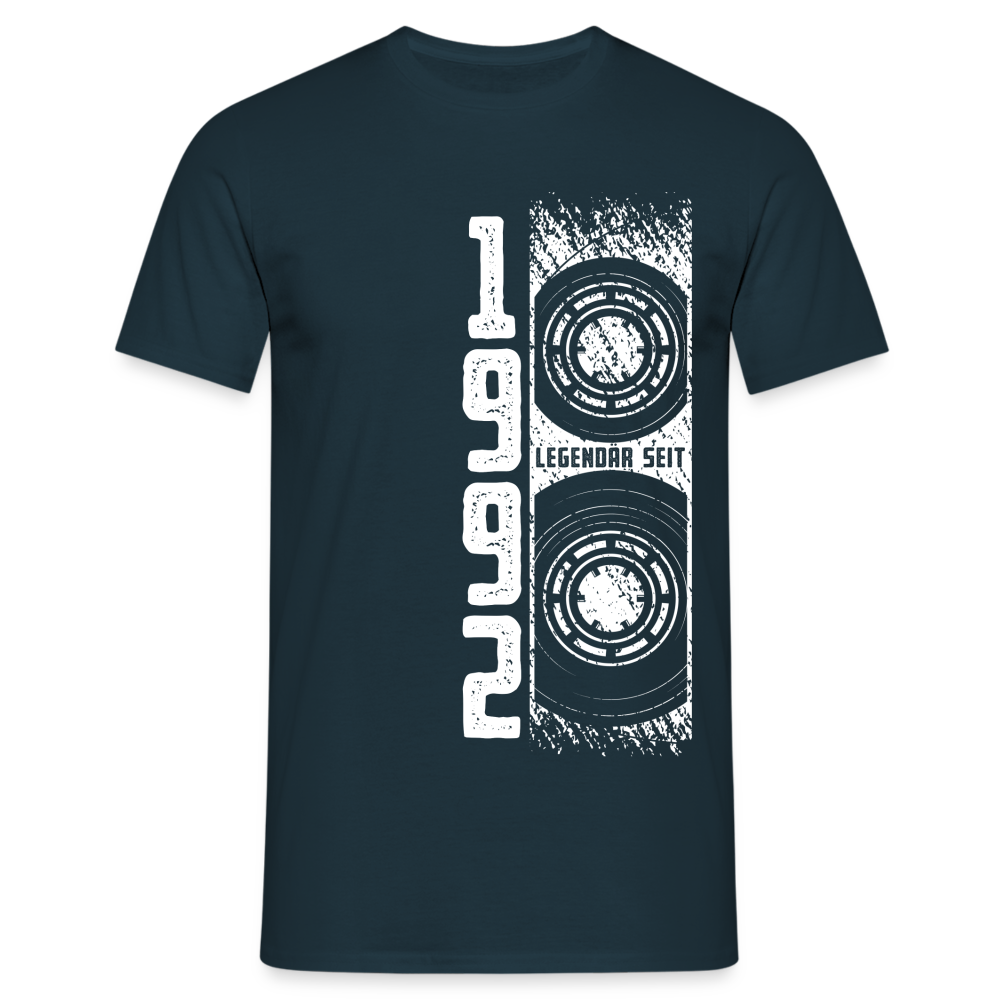 30. Geburtstag Retro Kassette Legendär seit 1992 Geschenk T-Shirt - Navy