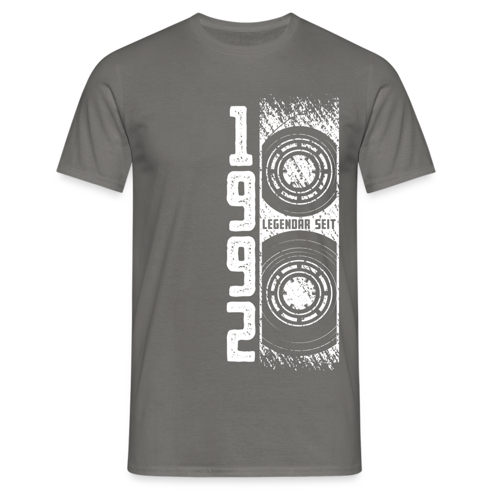 30. Geburtstag Retro Kassette Legendär seit 1992 Geschenk T-Shirt - Graphit