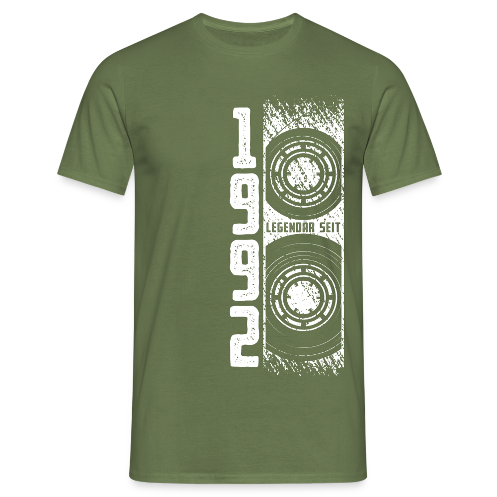 30. Geburtstag Retro Kassette Legendär seit 1992 Geschenk T-Shirt - Militärgrün