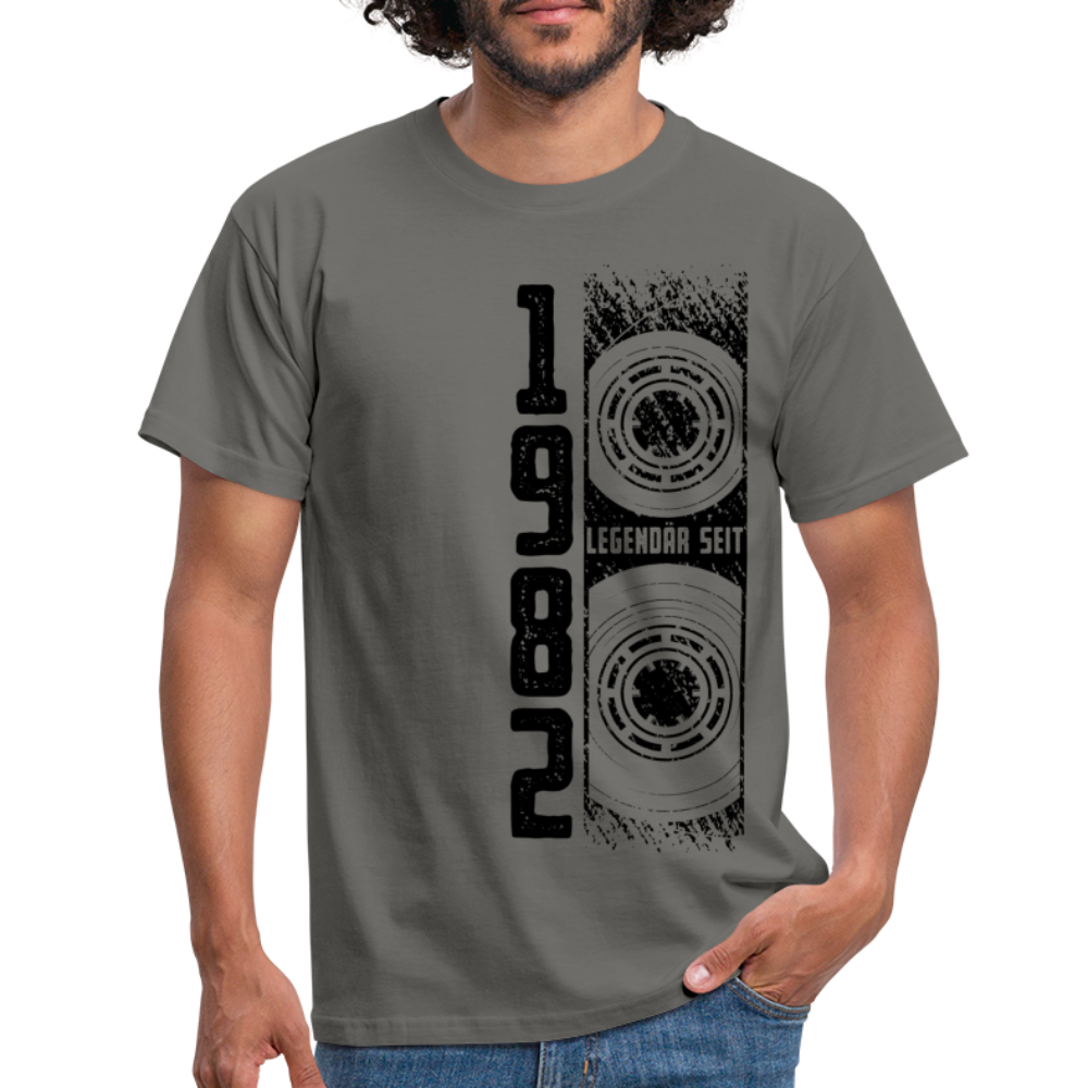 40. Geburtstag Retro Vintage Shirt Kassette Legendär seit 1982 Geschenk T-Shirt - Graphit