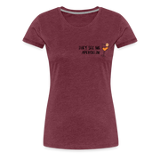 They see me Aperollin'. Sommergetränk 2022 Aperol Spritz Fan T-Shirt - Bordeauxrot meliert
