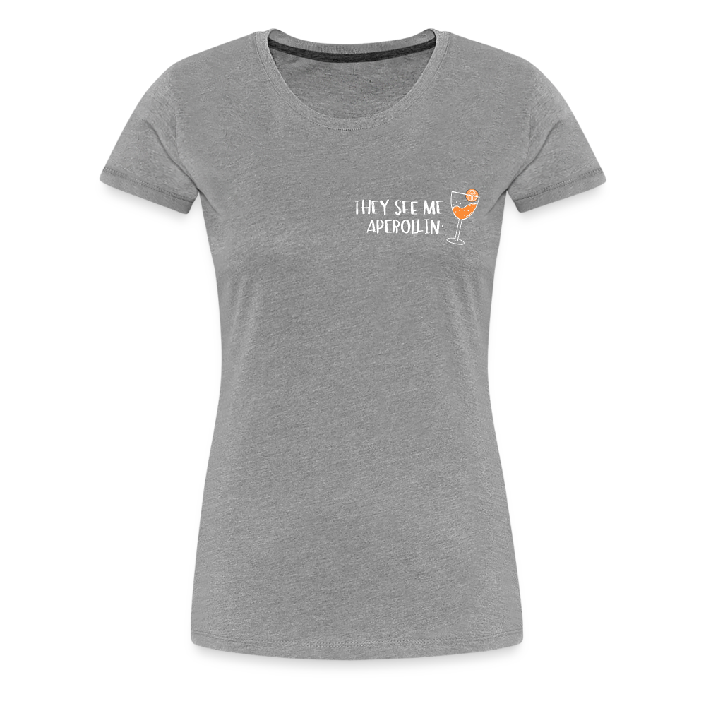 They see me Aperollin'. Sommergetränk 2022 T-Shirt - Grau meliert