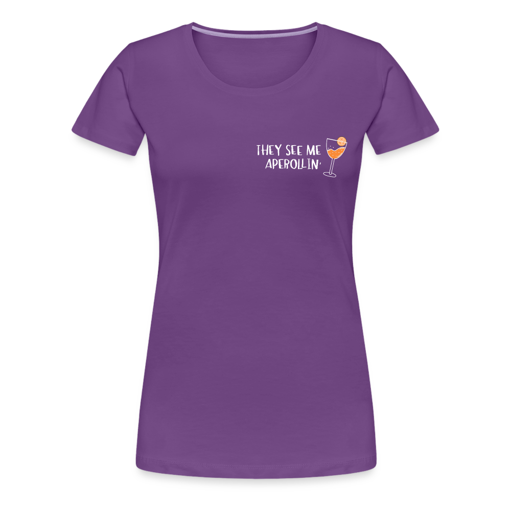They see me Aperollin'. Sommergetränk 2022 T-Shirt - Lila