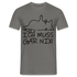 faule Katze - Spruch - ich muss gar nix - Lustiges Katzen T-Shirt - Graphit