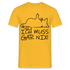 faule Katze - Spruch - ich muss gar nix - Lustiges Katzen T-Shirt - Gelb