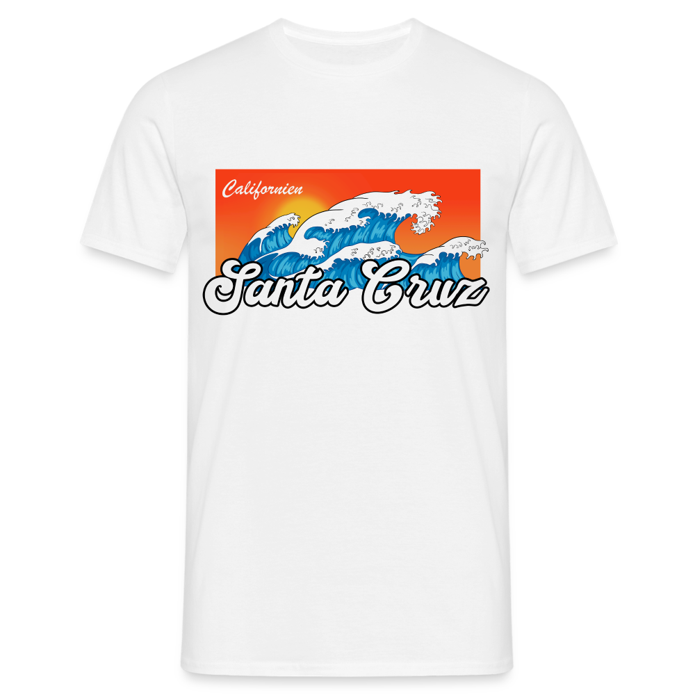 Santa Cruz California Retro Vintage Beach T-Shirt - weiß