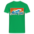 Santa Cruz California Retro Vintage Beach T-Shirt - Kelly Green