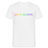 LOVE IS LOVE - LGBT T-Shirt - weiß