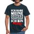 Keine Geduld Shirt - Ich Habe Meine Geduld Testen lassen. Ich bin negativ Lustiges T-Shirt - Navy