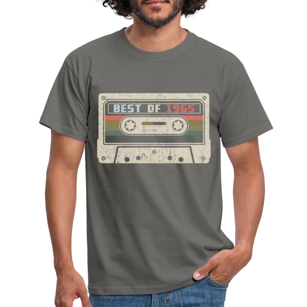 1965 Geburtstags Shirt Vintage Kassette Best of 1965 Geschenk T-Shirt - Graphit