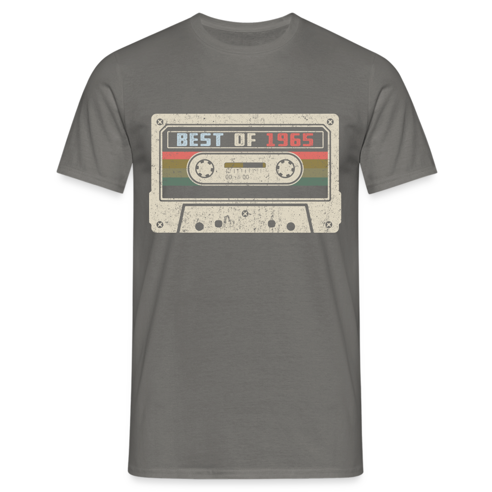 1965 Geburtstags Shirt Vintage Kassette Best of 1965 Geschenk T-Shirt - Graphit