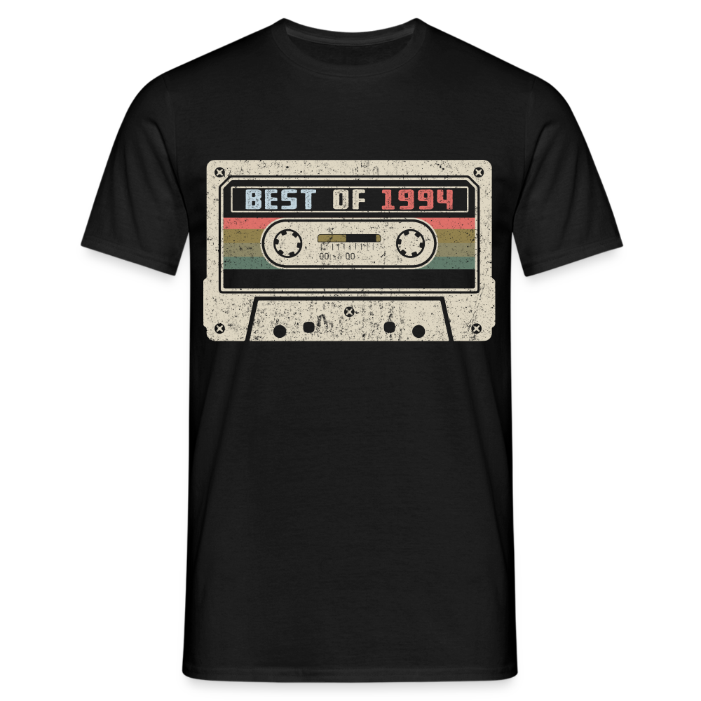 1994 Geburtstags Shirt Vintage Kassette Best of 1994 Geschenk T-Shirt - Schwarz