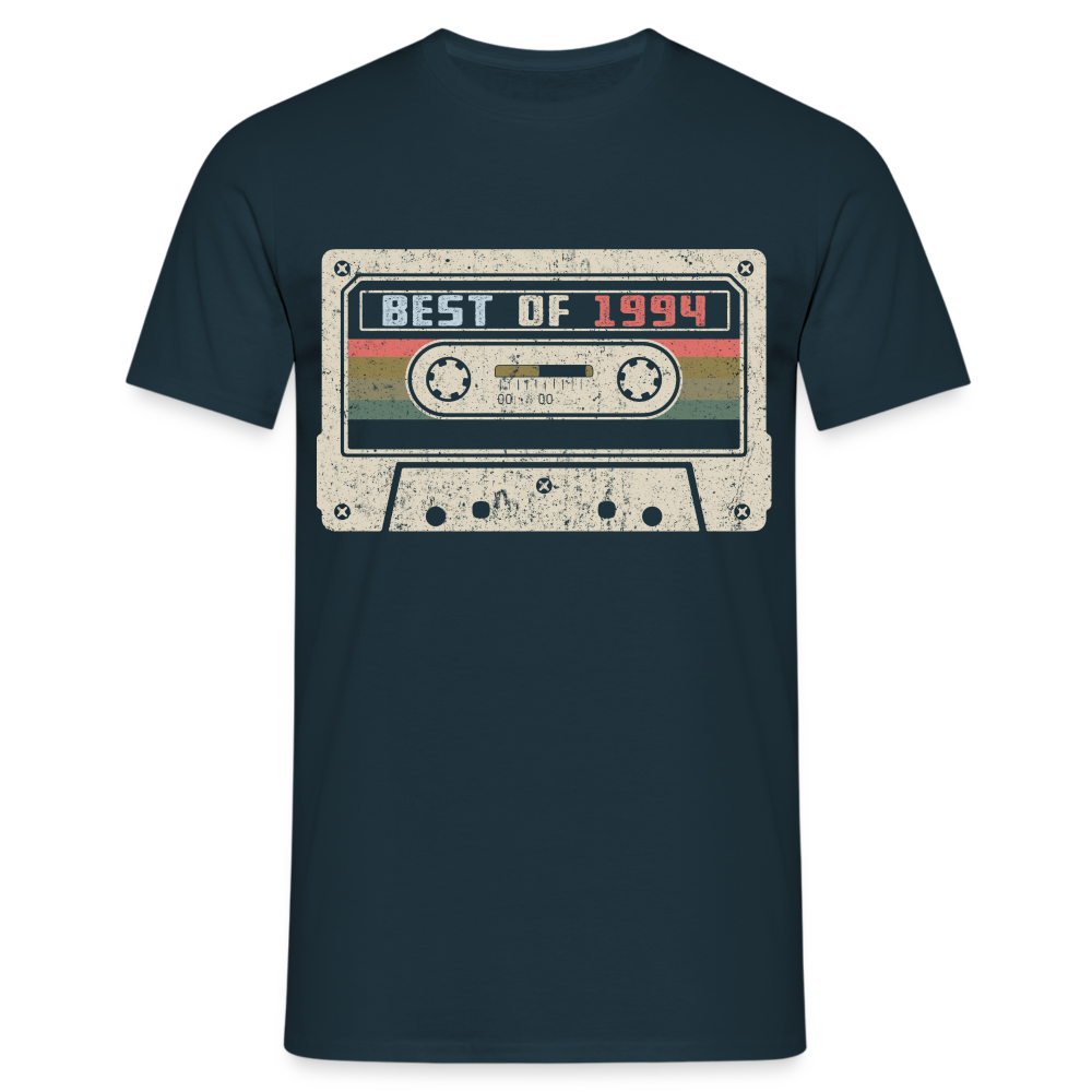 1994 Geburtstags Shirt Vintage Kassette Best of 1994 Geschenk T-Shirt - Navy