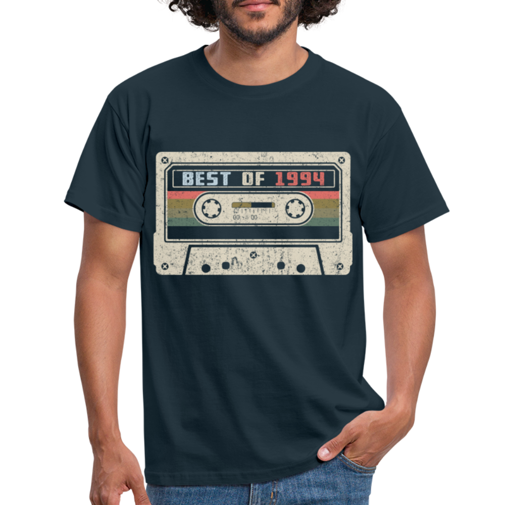 1994 Geburtstags Shirt Vintage Kassette Best of 1994 Geschenk T-Shirt - Navy