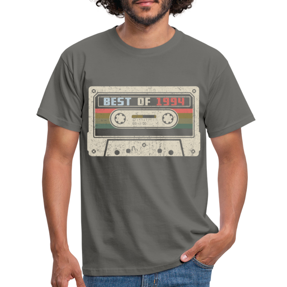 1994 Geburtstags Shirt Vintage Kassette Best of 1994 Geschenk T-Shirt - Graphit