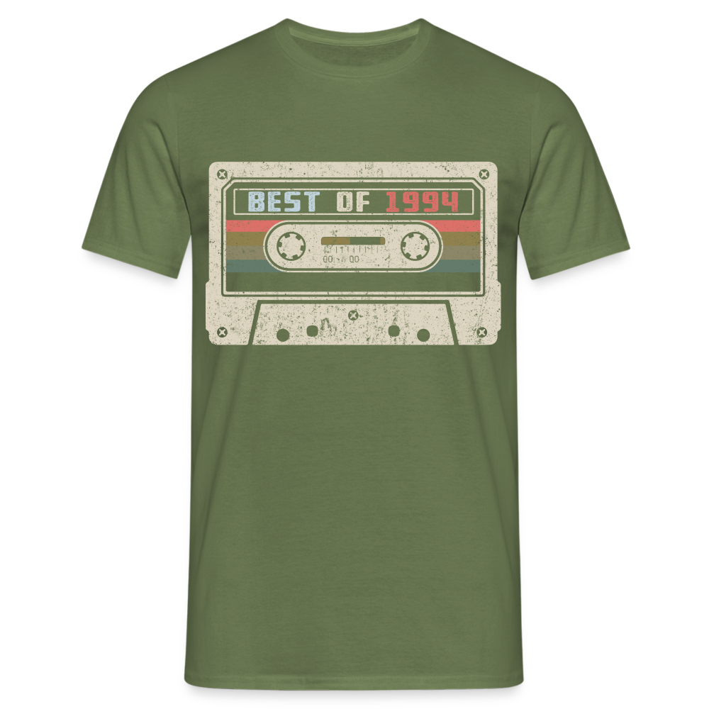 1994 Geburtstags Shirt Vintage Kassette Best of 1994 Geschenk T-Shirt - Militärgrün