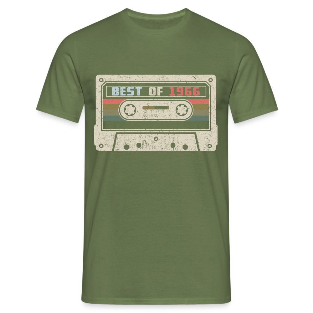 1966 Geburtstags Shirt Vintage Kassette Best of 1966 Geschenk T-Shirt - Militärgrün