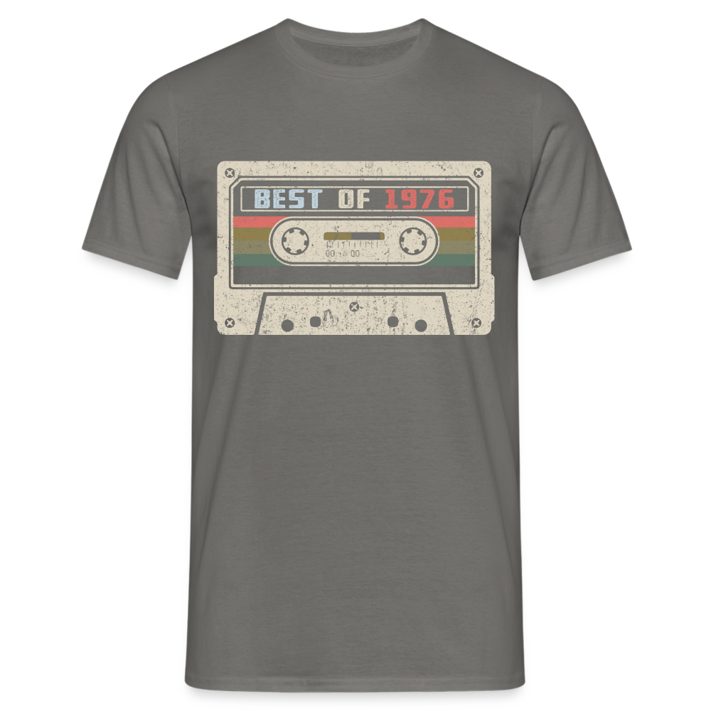 1976 Geburtstags Shirt Vintage Kassette Best of 1976 Geschenk T-Shirt - Graphit