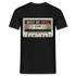 1973 Geburtstags Shirt Vintage Kassette Best of 1973 Geschenk T-Shirt - Schwarz