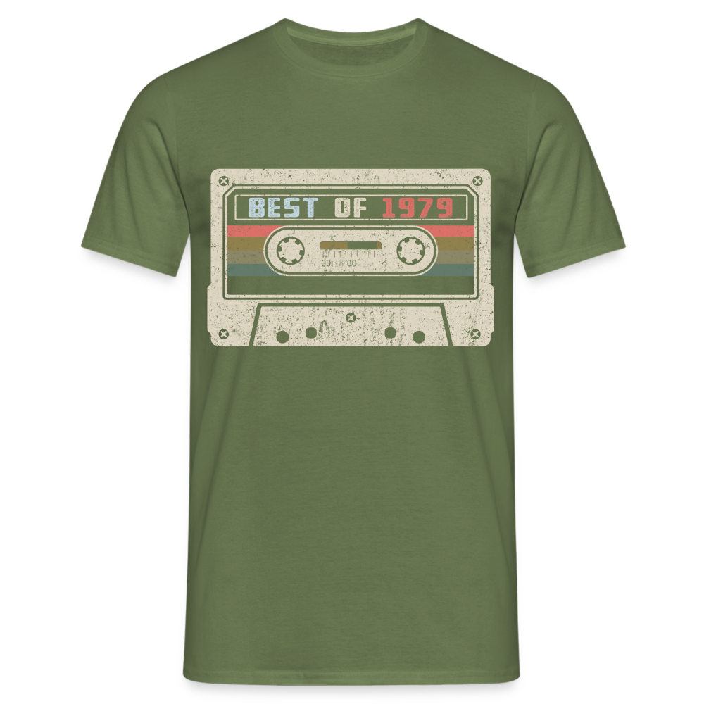 1979 Geburtstags Shirt Vintage Kassette Best of 1979 Geschenk T-Shirt - Militärgrün