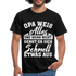 Opa weiß alles Shirt Super Opa Geschenk T-Shirt - Schwarz