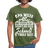 Opa weiß alles Shirt Super Opa Geschenk T-Shirt - Militärgrün