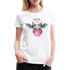 Kuh Shirt Because Kuhl Lustiges Bauern Frauen Premium T-Shirt - weiß