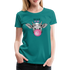 Kuh Shirt Because Kuhl Lustiges Bauern Frauen Premium T-Shirt - Divablau